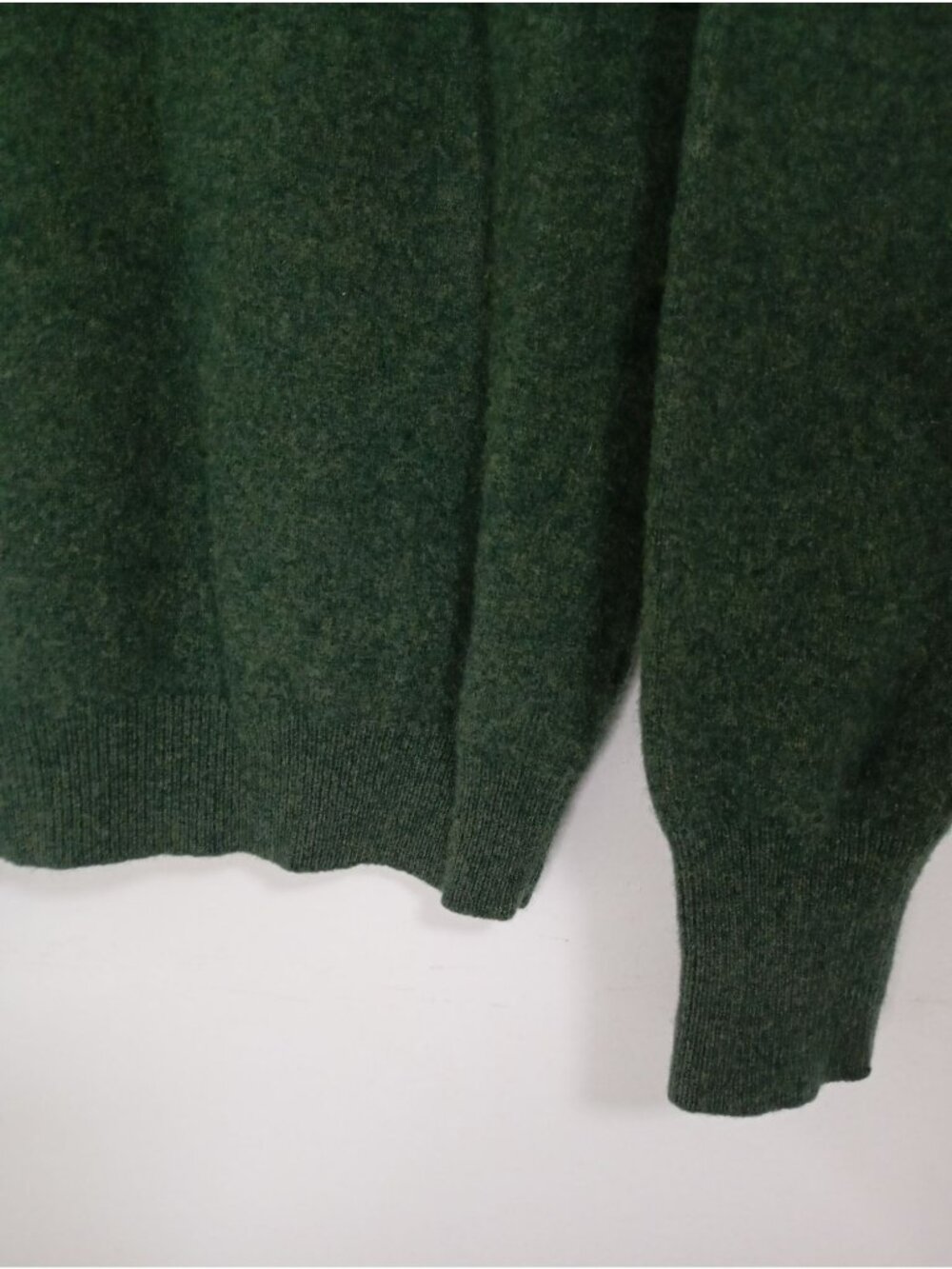 Ralph Lauren Green Lambswool Polo Sweater Long Sleeve Mens Size M - Picture 5 of 8